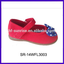 Красный лук холст материала умные дети обувь дети моды высокой пятки обувь бренда детей обувь